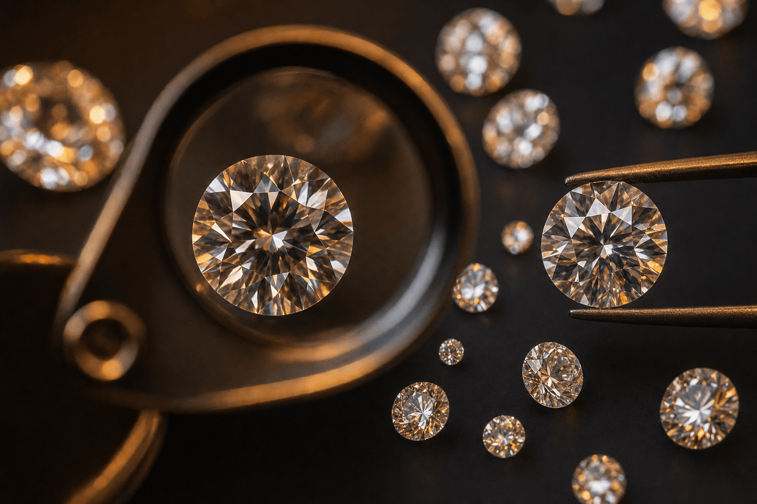 Diamanten – gefasste und lose Diamanten unter der Lupe