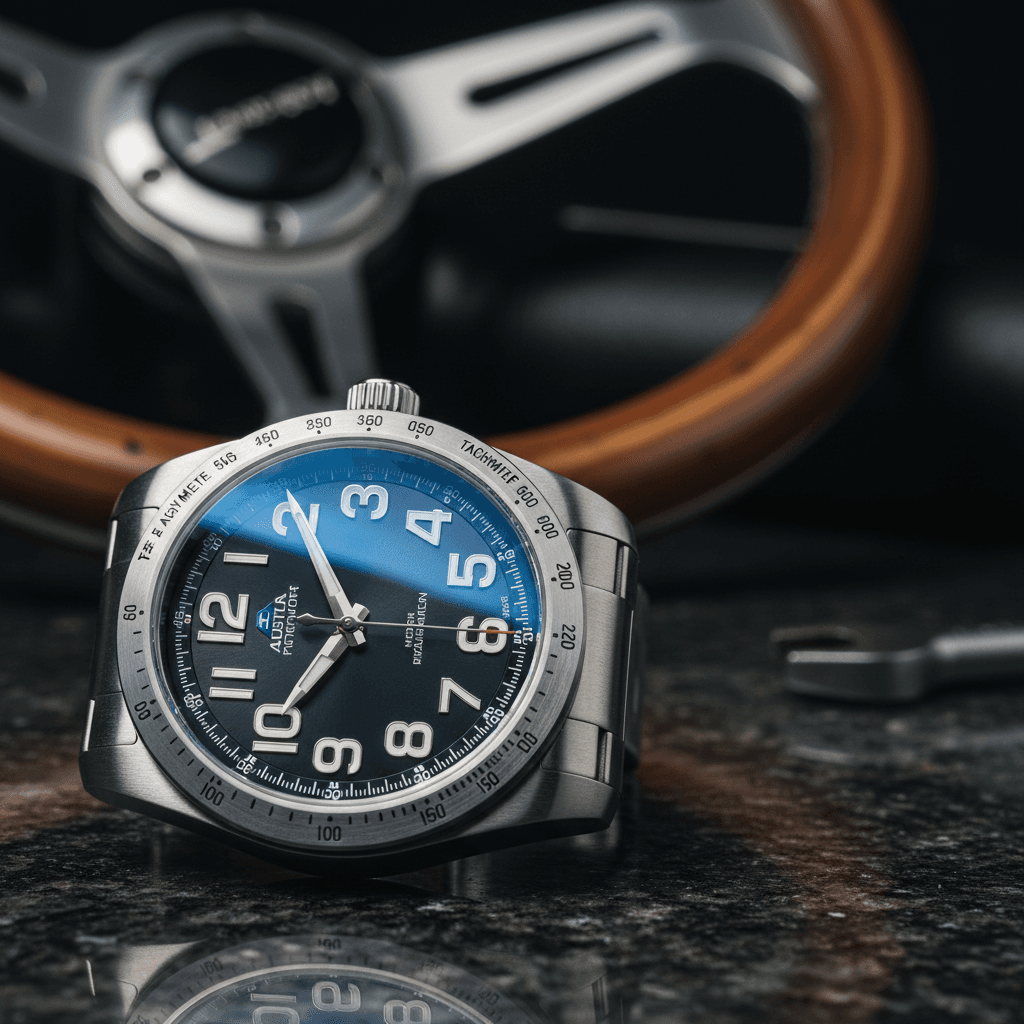 Sportliche Chronographenuhr mit Funktionen